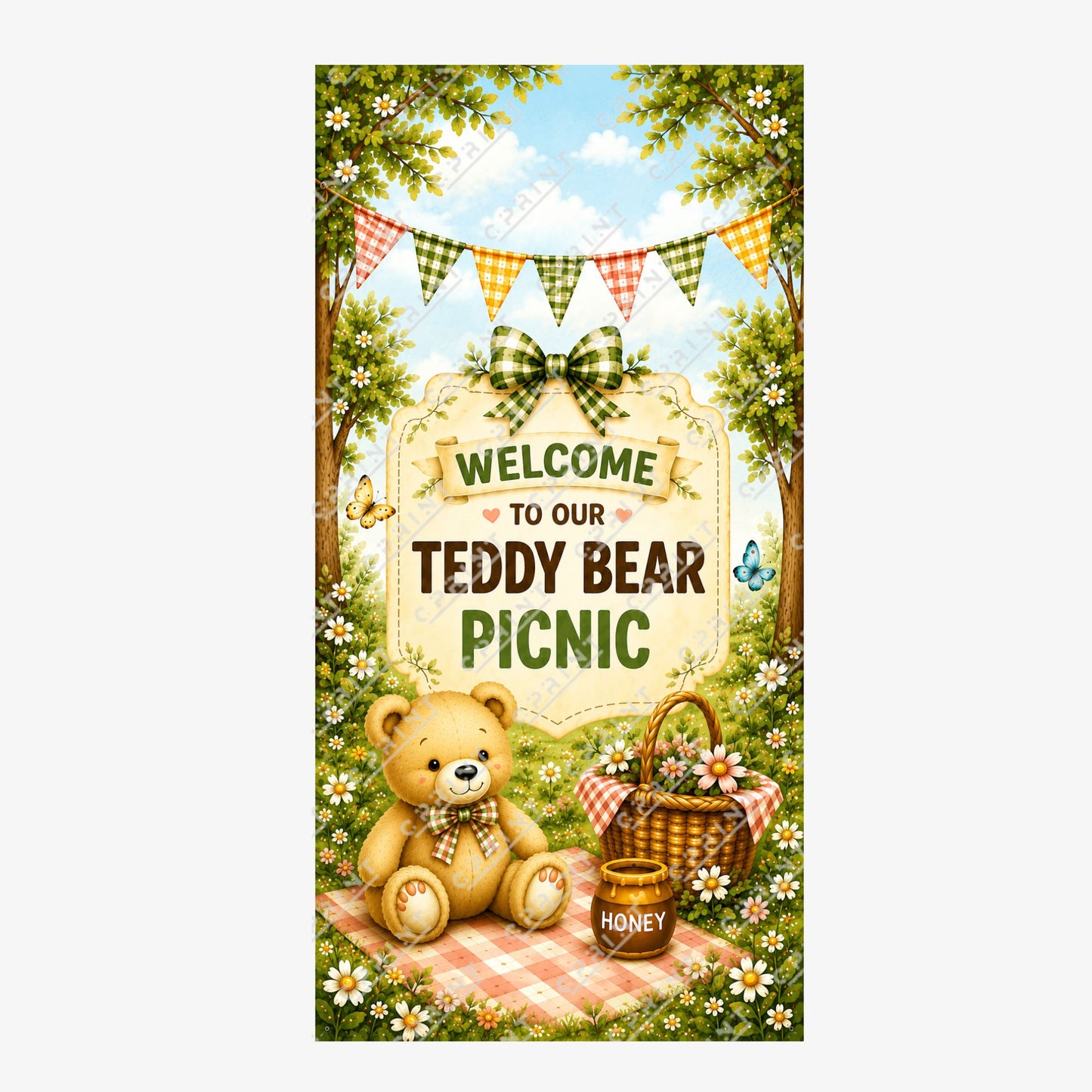 Teddy Bear Picnic Backdrop