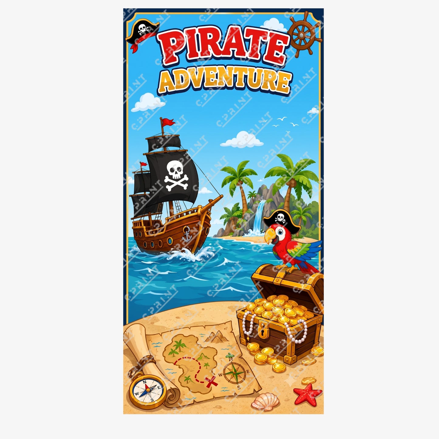 Pirate Adventure Backdrop