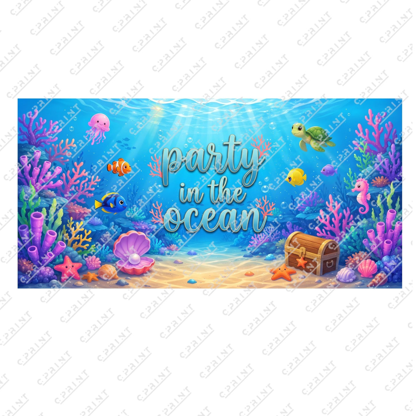 Ocean Adventure Horizontal Backdrop
