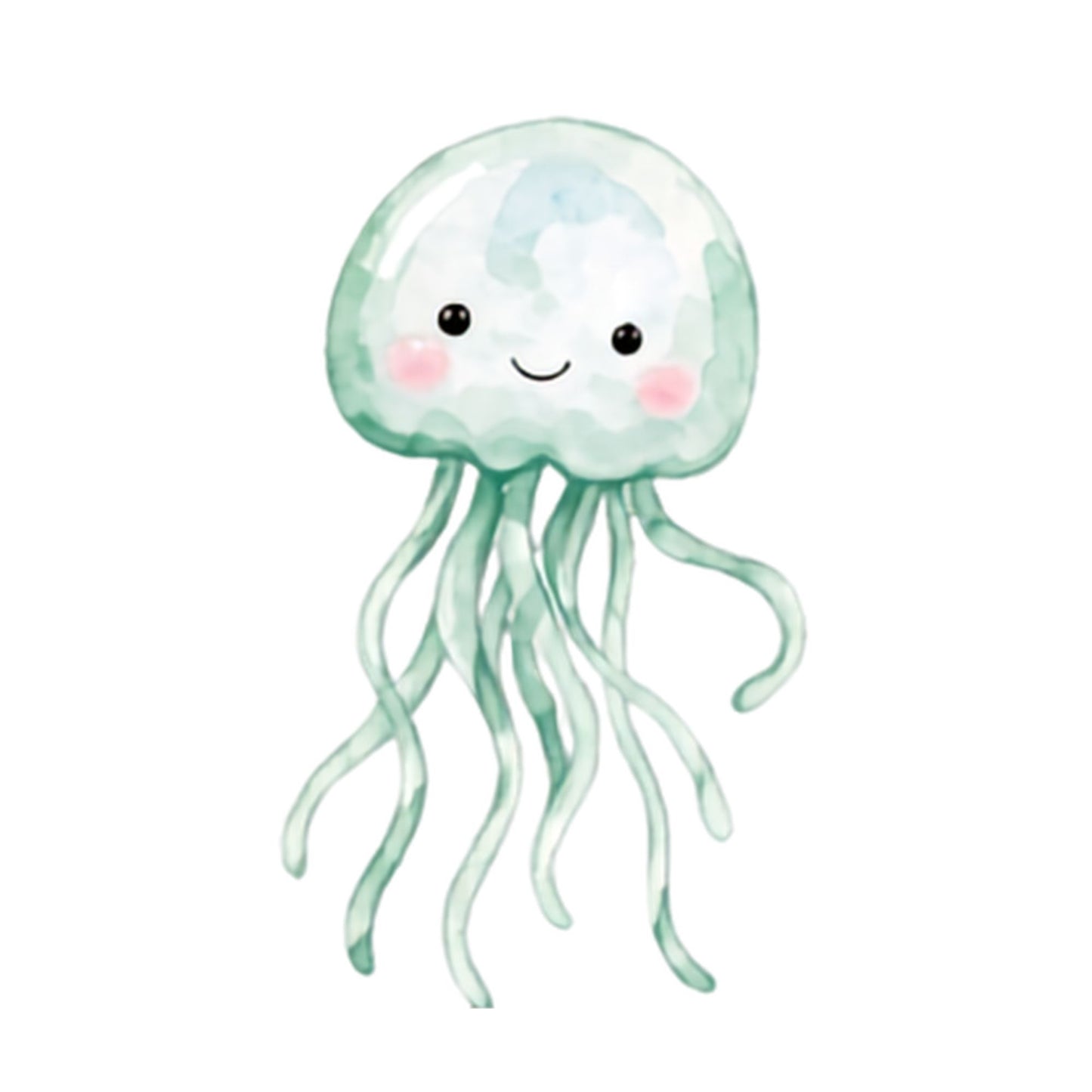 Watercolor Sea Creatures Clipart Bundle
