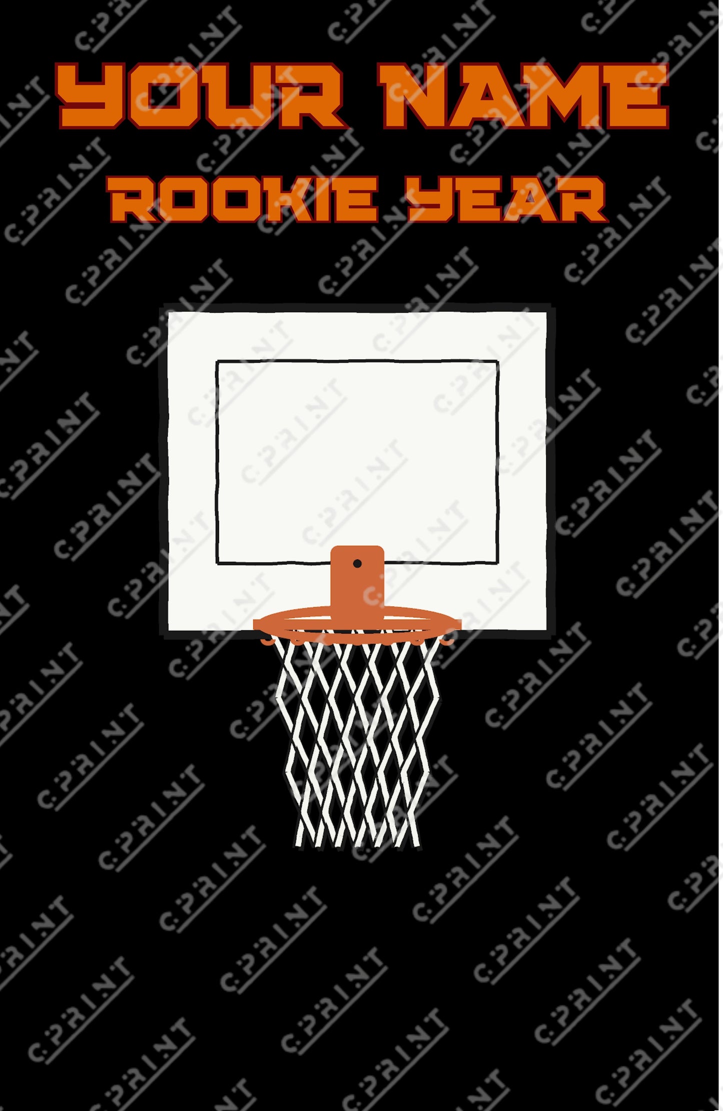 basketball Custom Backdrop by Theme