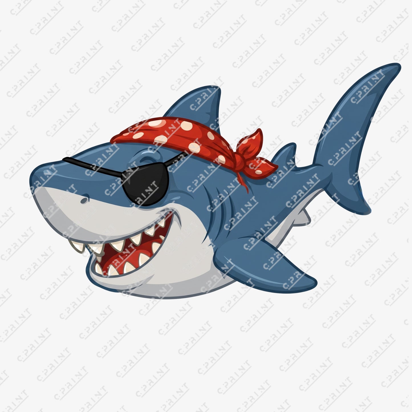 Pirate Shark Cardboard Cutout