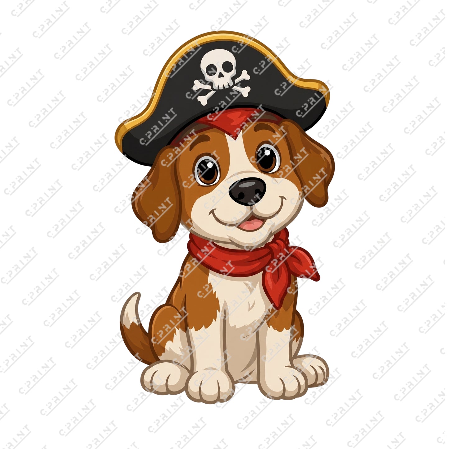 Pirate Dog Cardboard Cutout