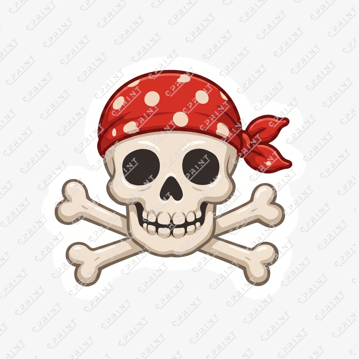 Pirate Skull and Crossbones Cutout
