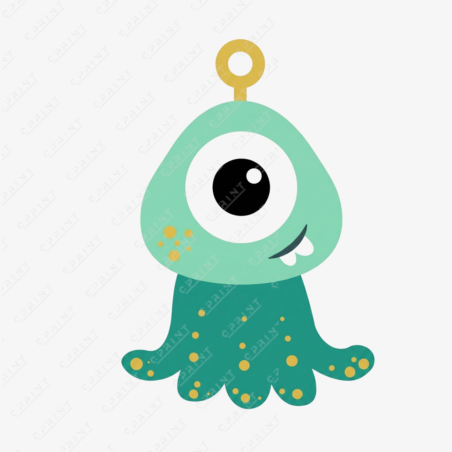Cute One-Eyed Alien Standee – Space Adventure Party Cardboard Cutout