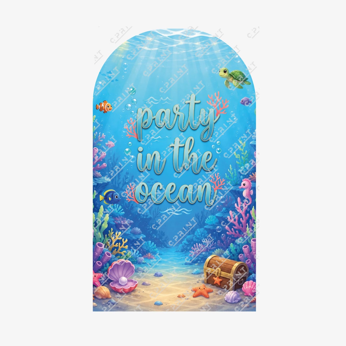 Ocean Adventure Arch Backdrop