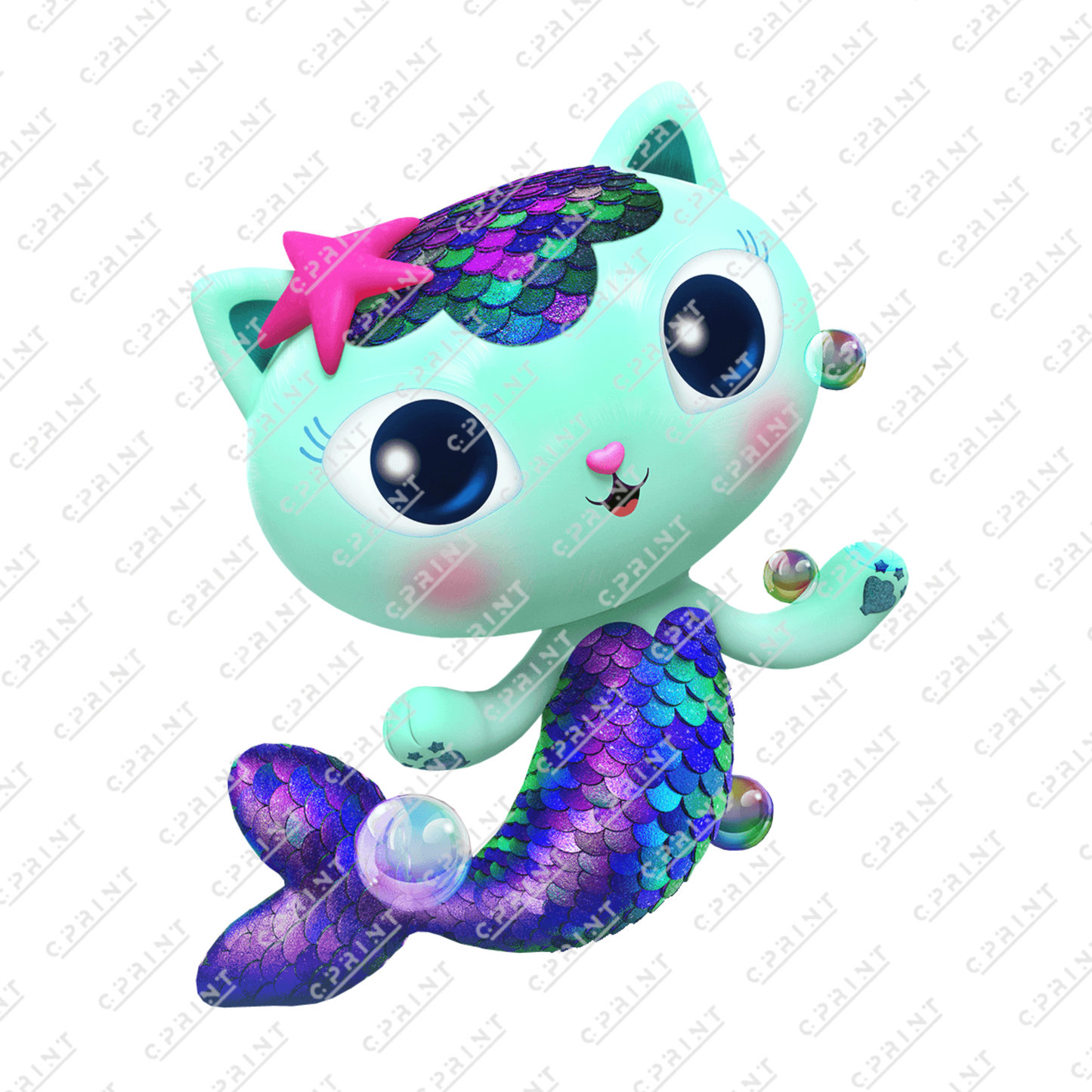 Mercat from Gabby's Dollhouse Cutout