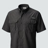 Columbia Tamiami II Short Sleeve Shirt - Black - embroidery
