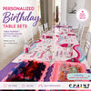 Personalized Birthday Table Set #2 Table runner + Matching Water Bottle Labels