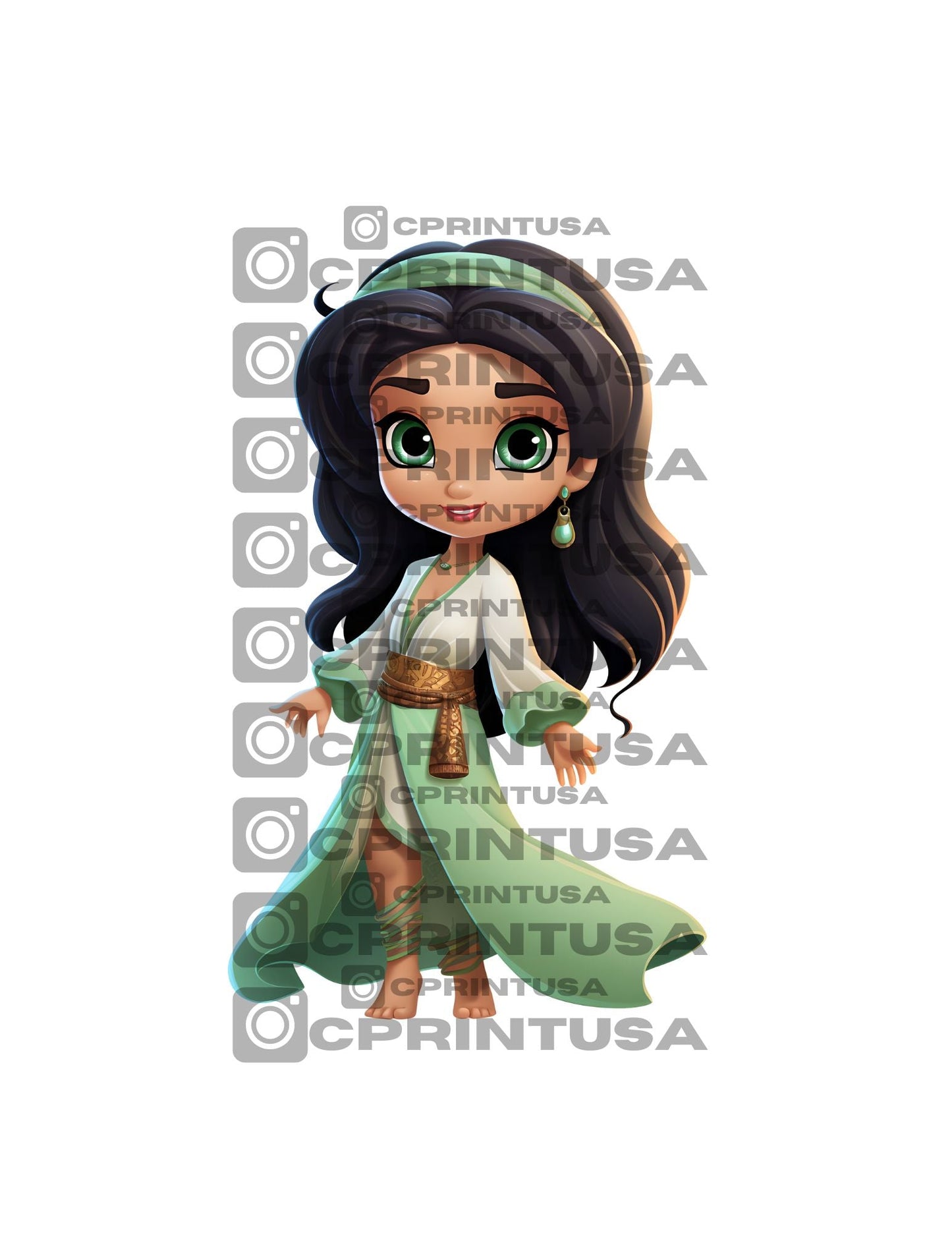 ANIMATED PRINCESS CUT OUT - C Print USA