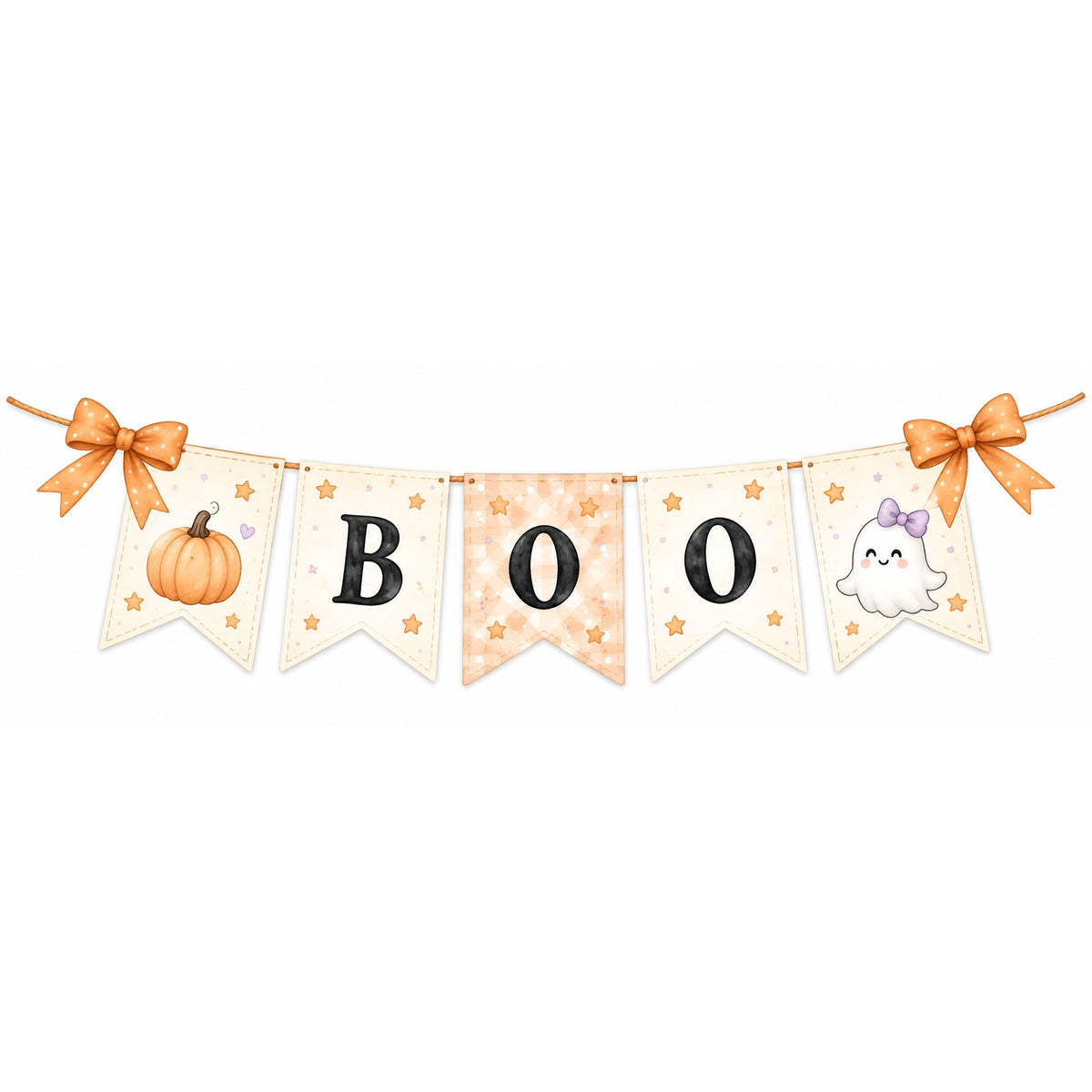 Baby Halloween - Big Head Garland - C Print USA