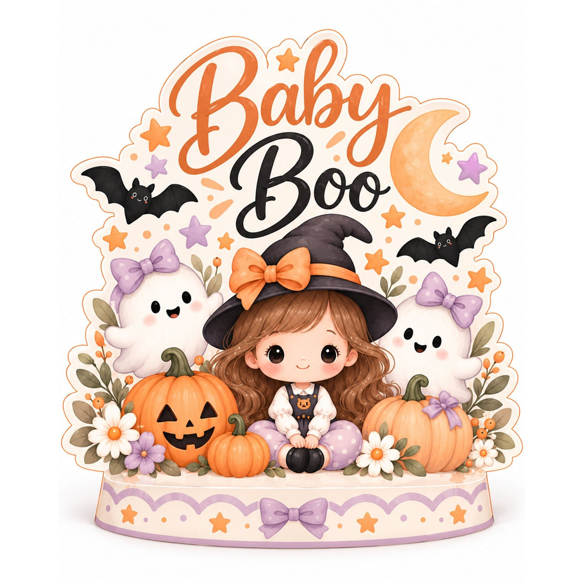 Baby Halloween Coroplast Table Centerpiece | 1 ft - C Print USA