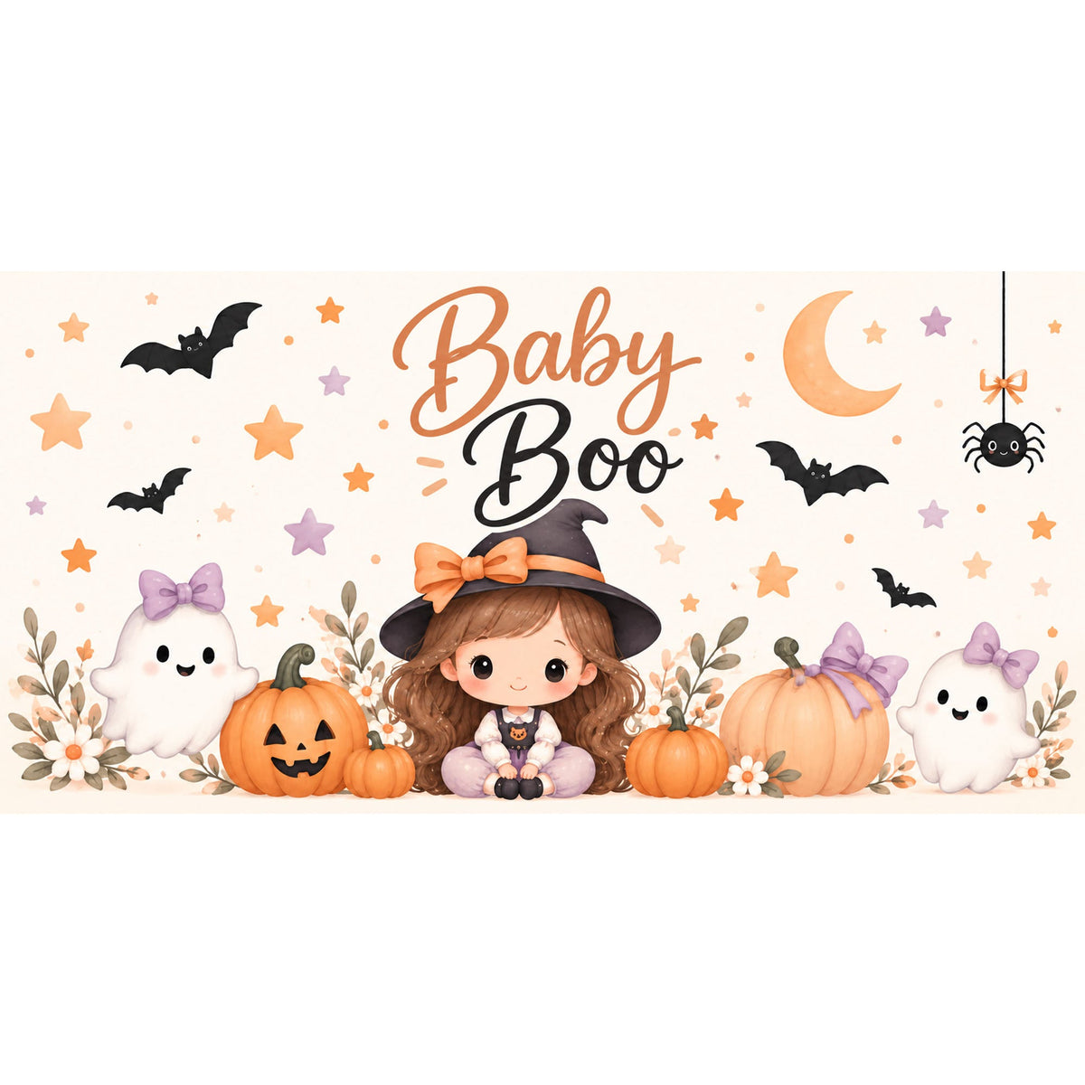 Baby Halloween Horizontal Backdrop - C Print USA