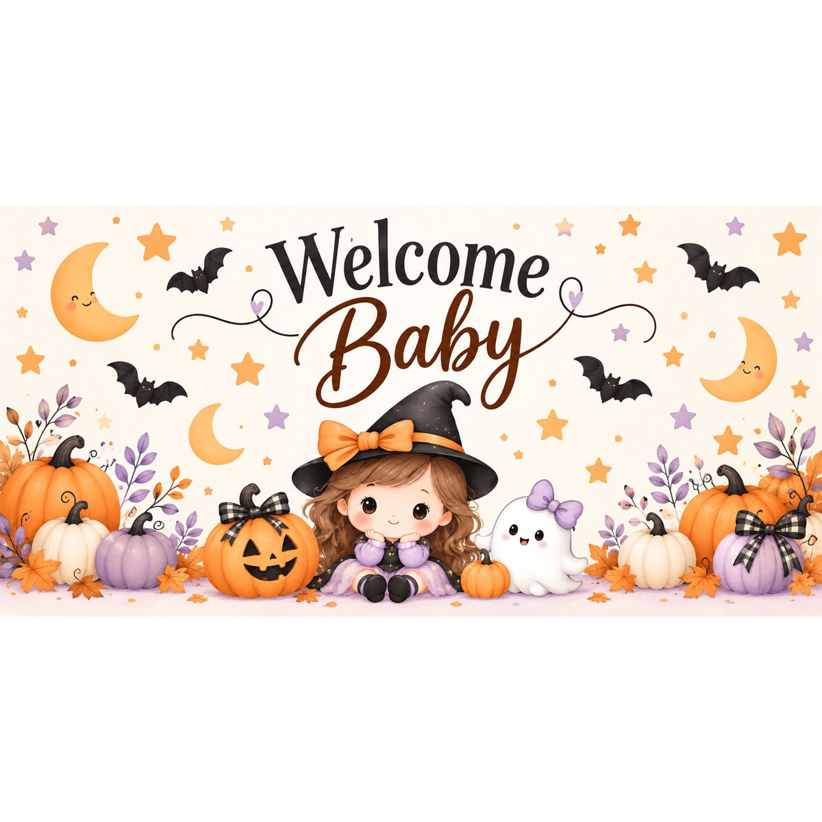 Baby Halloween Horizontal Backdrop - C Print USA