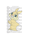 BAMBI GIRL BUNNY CUT OUT - C Print USA