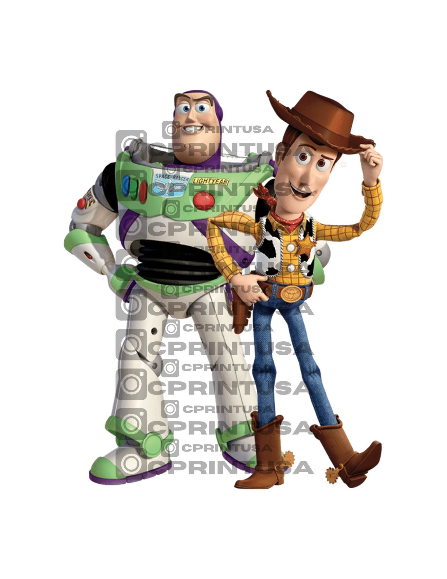BUZZ AND WOODY TOY STORY CUT OUT - C Print USA