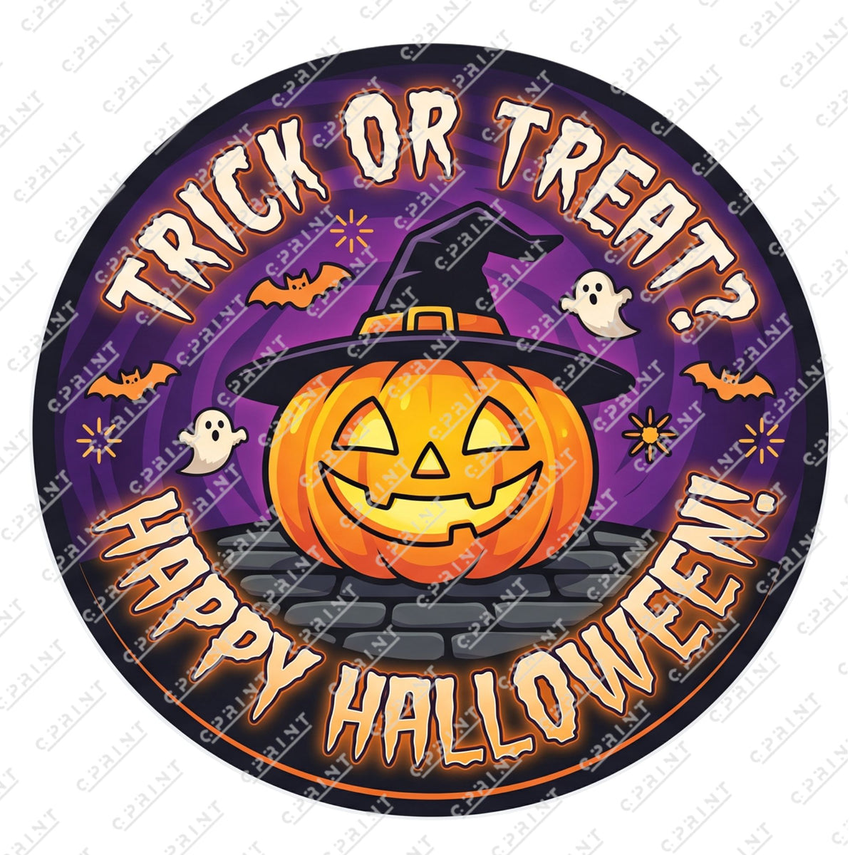 The Halloween Studio Printed Party Floor Decals for Event