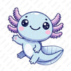 Blue Axolotl Cutout