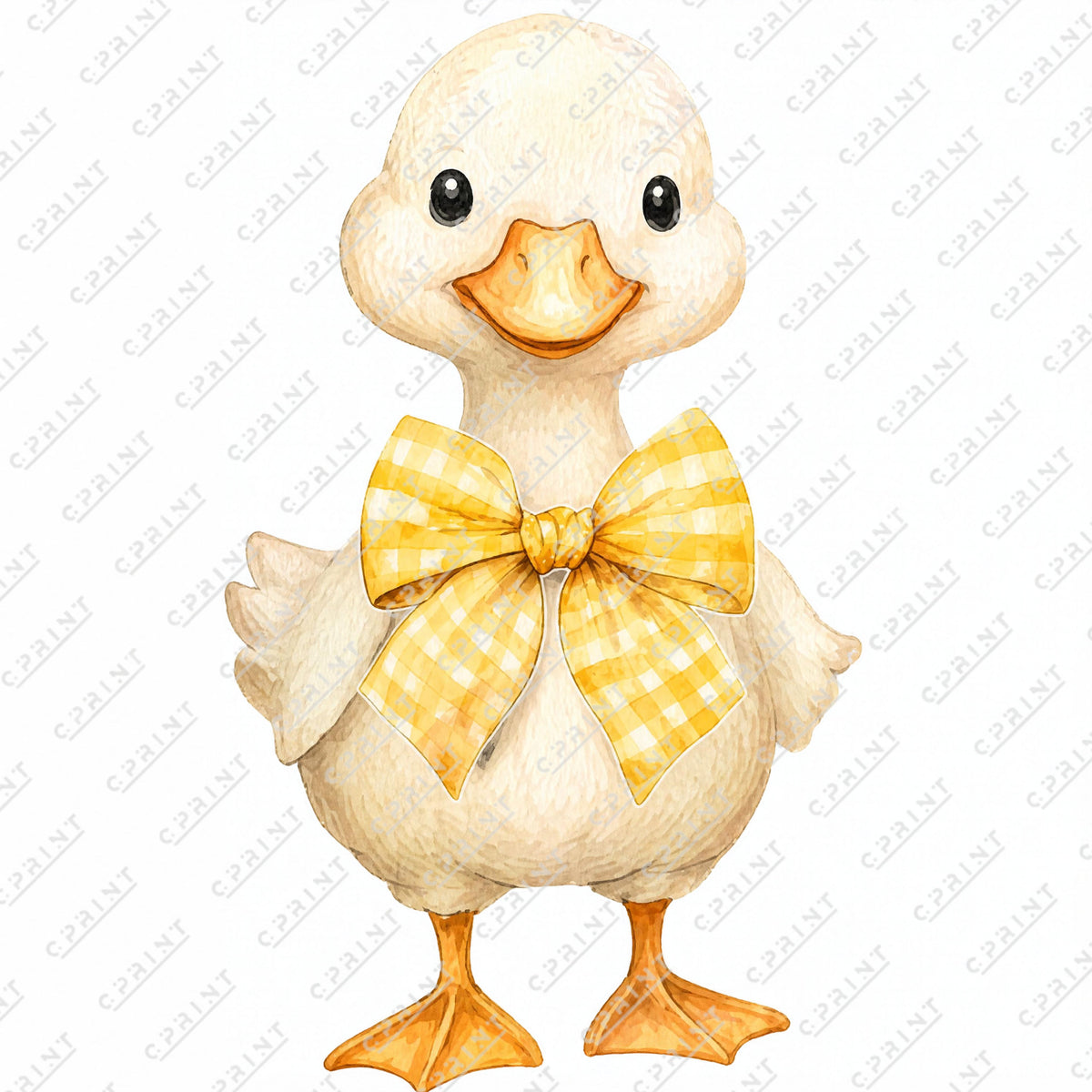 Cute Watercolor Baby Duck