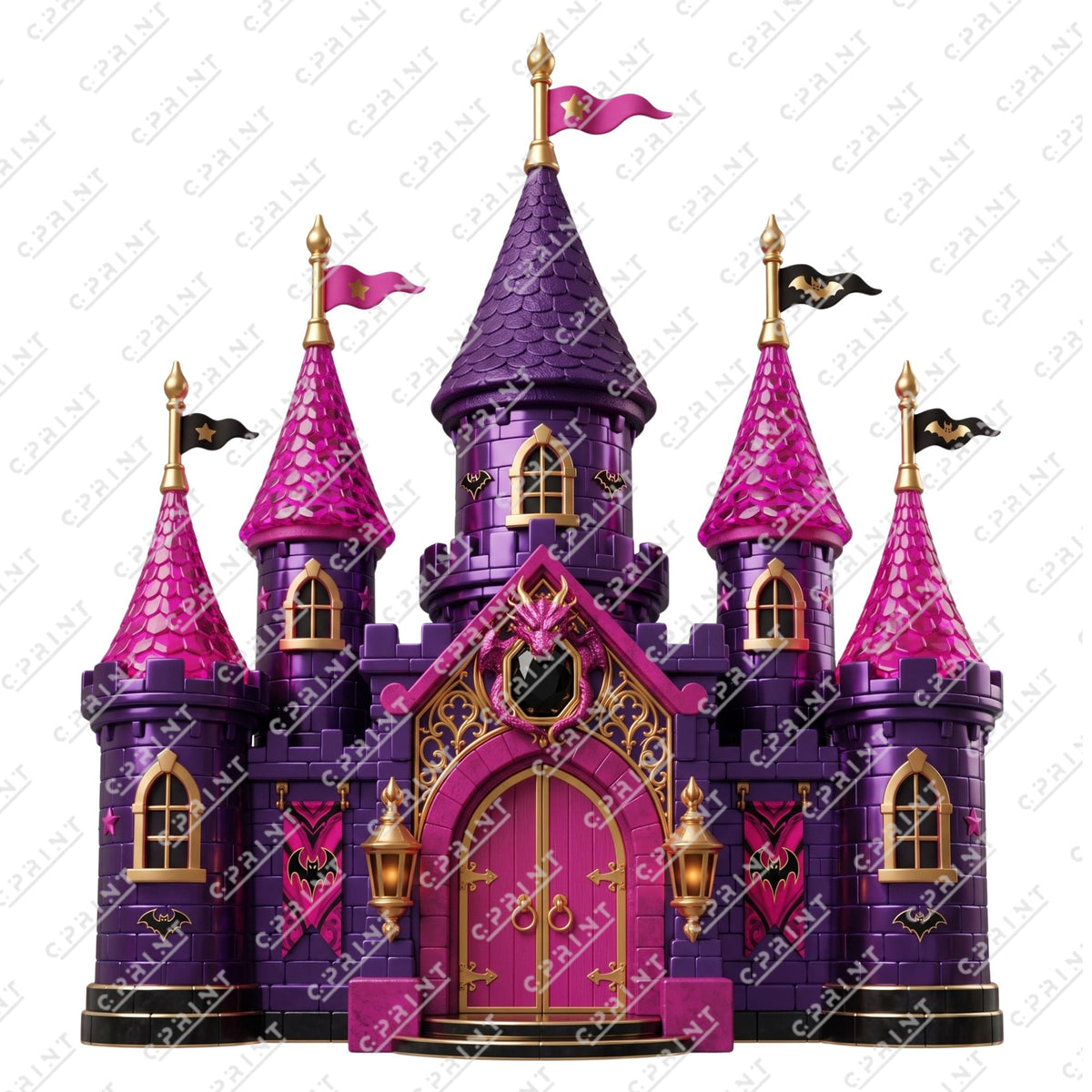 Halloween Castle Backdrops - C Print USA