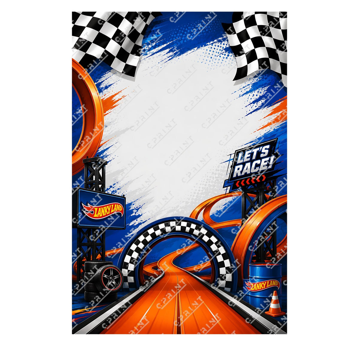 Lanky Land Custom Backdrop by Theme - C Print USA