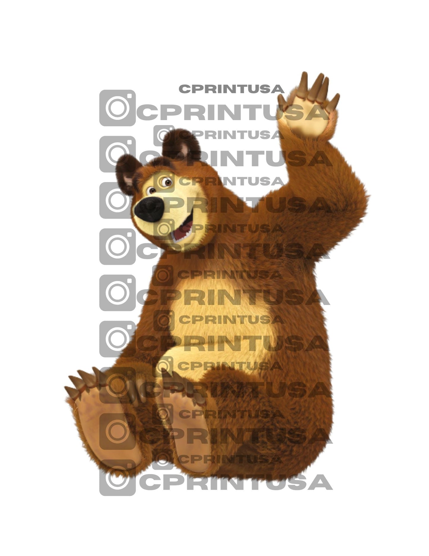MASHA AND THE BEAR CUT OUT - C Print USA