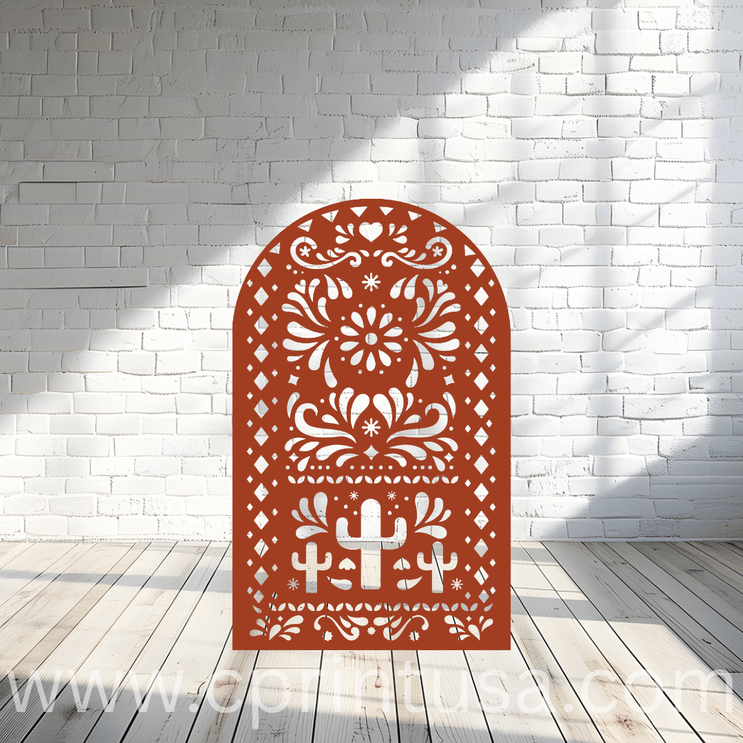 Mexican Folk Cactus Backdrops by theme - C Print USA