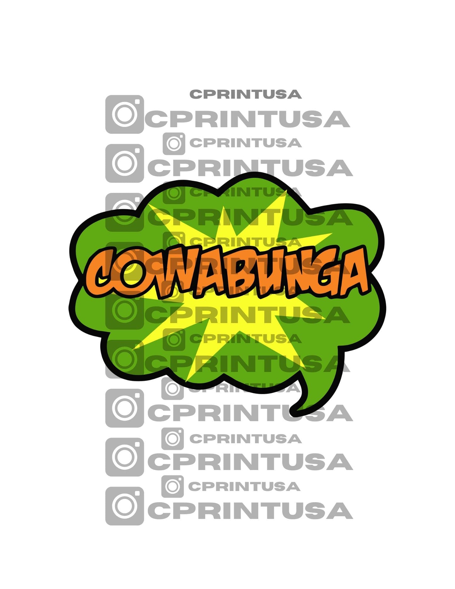 NINJA TURTLES CUT OUT - C Print USA