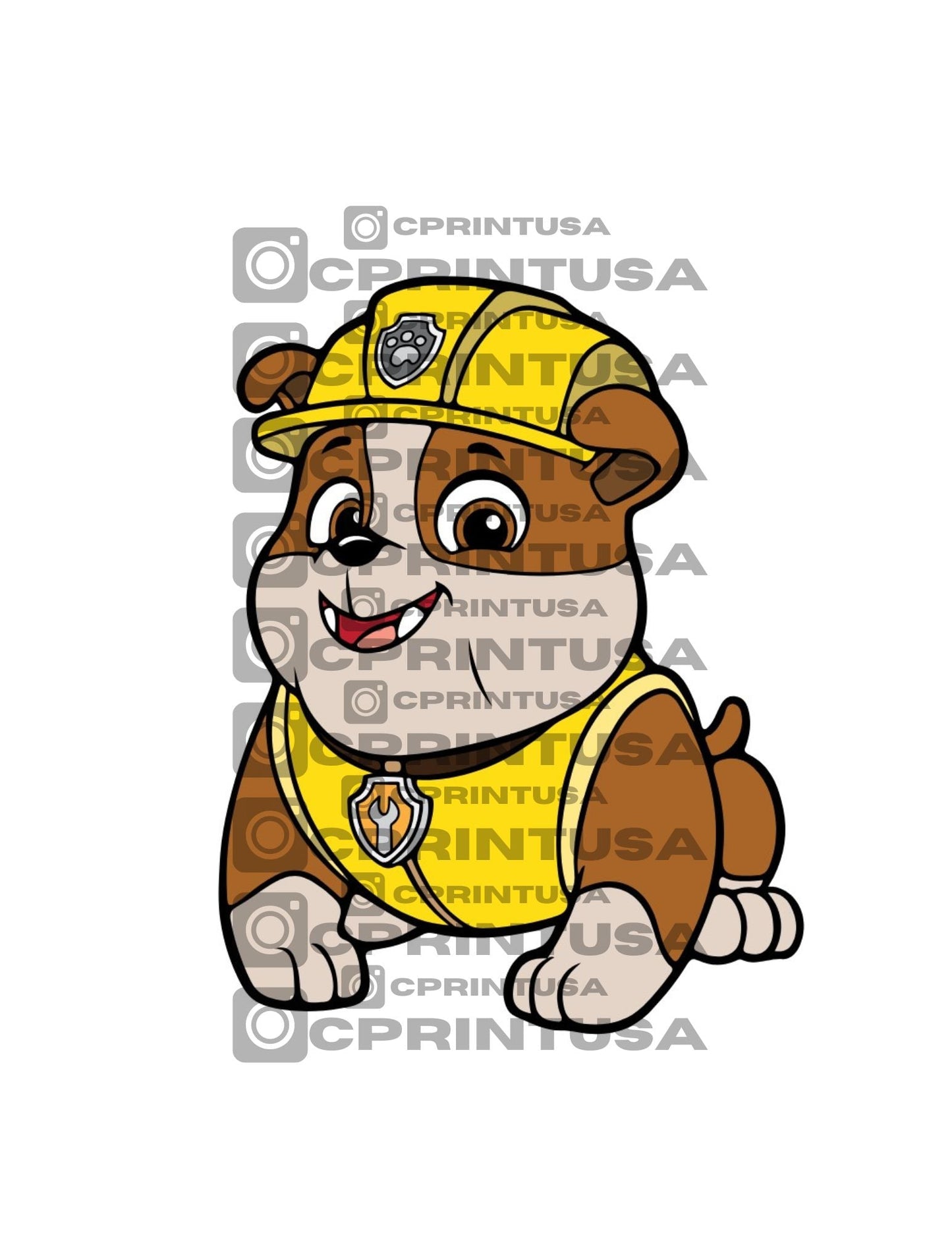 PAW PATROL RUBBLE 1 CUT OUT - C Print USA