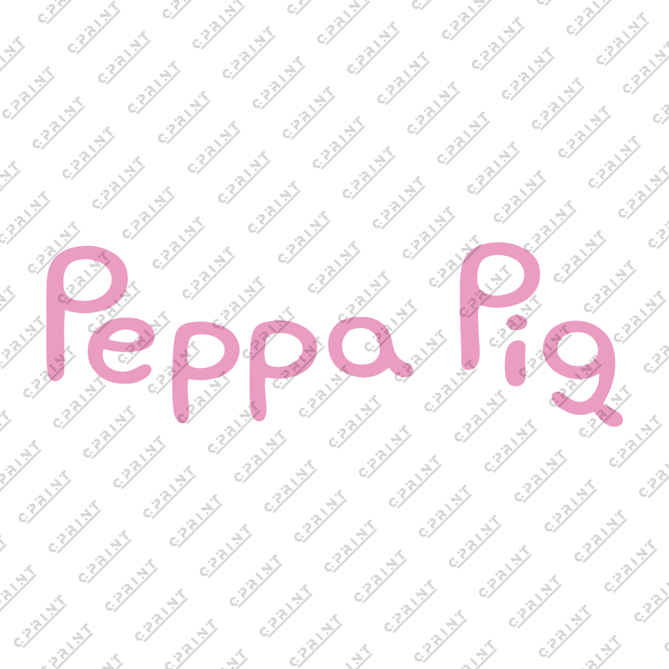 Pepa Pig Fount Characters - C Print USA