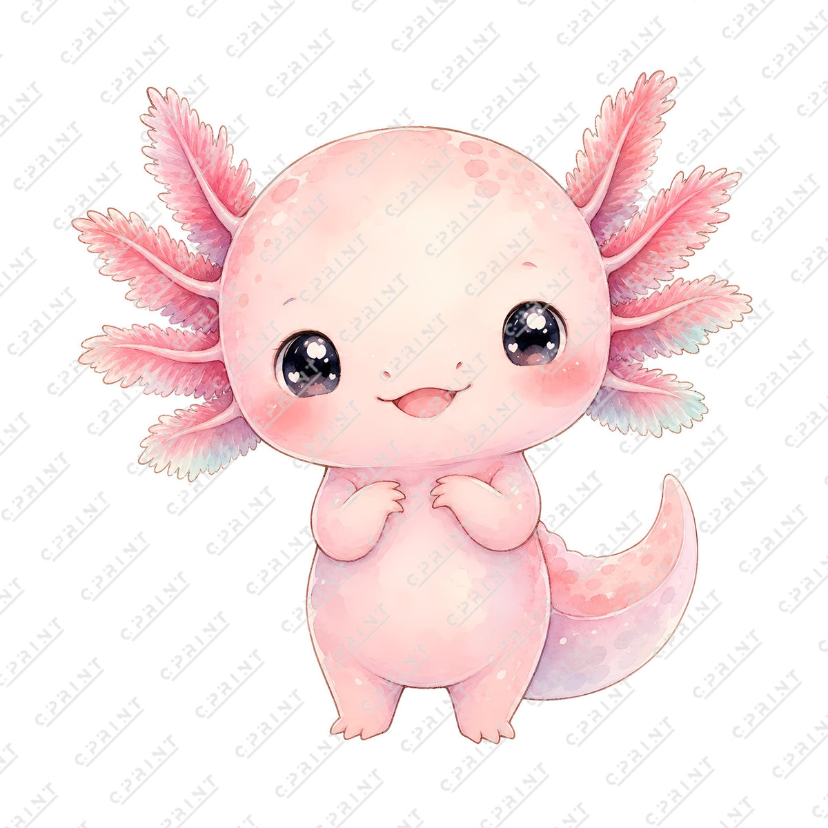 Pink Axolotl Cutout - C Print USA