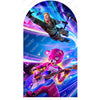 Pink Bear & Sky Parachuter Battle Royale Arch Backdrop - C Print USA
