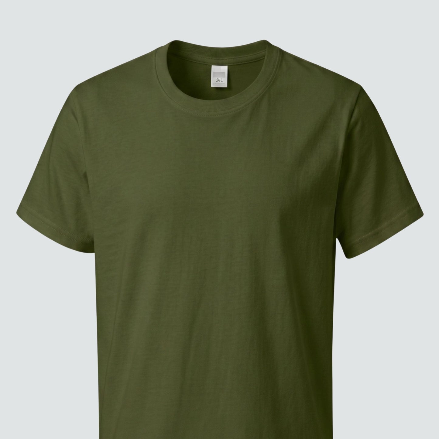 Tultex Unisex Fine Jersey T- Shirt -Olive - embroidery