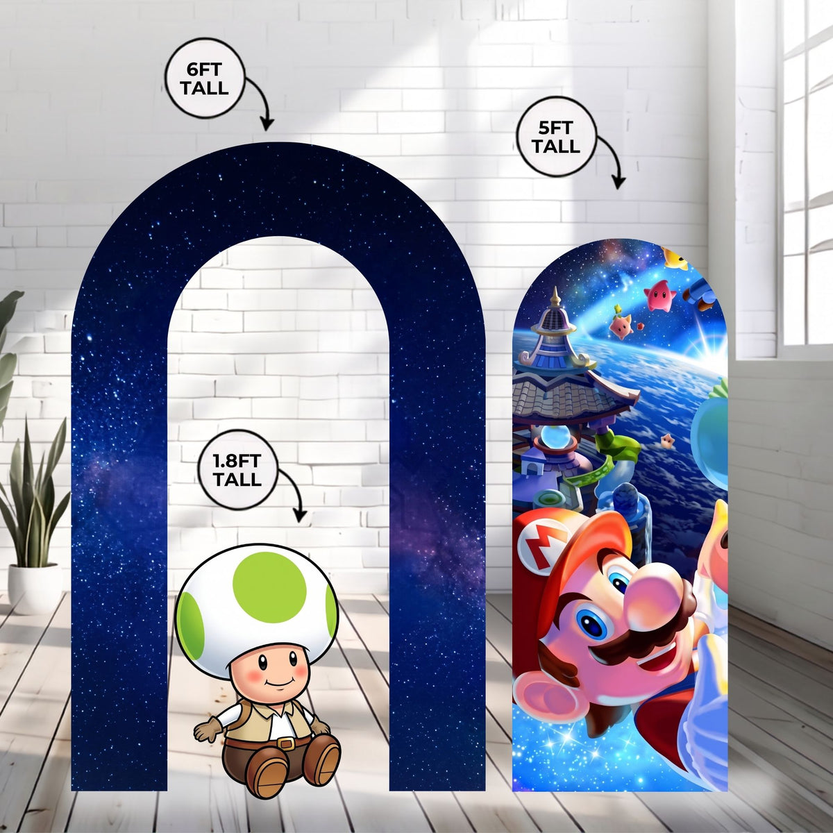 Premium Super Mario Galaxy Backdrop Bundle