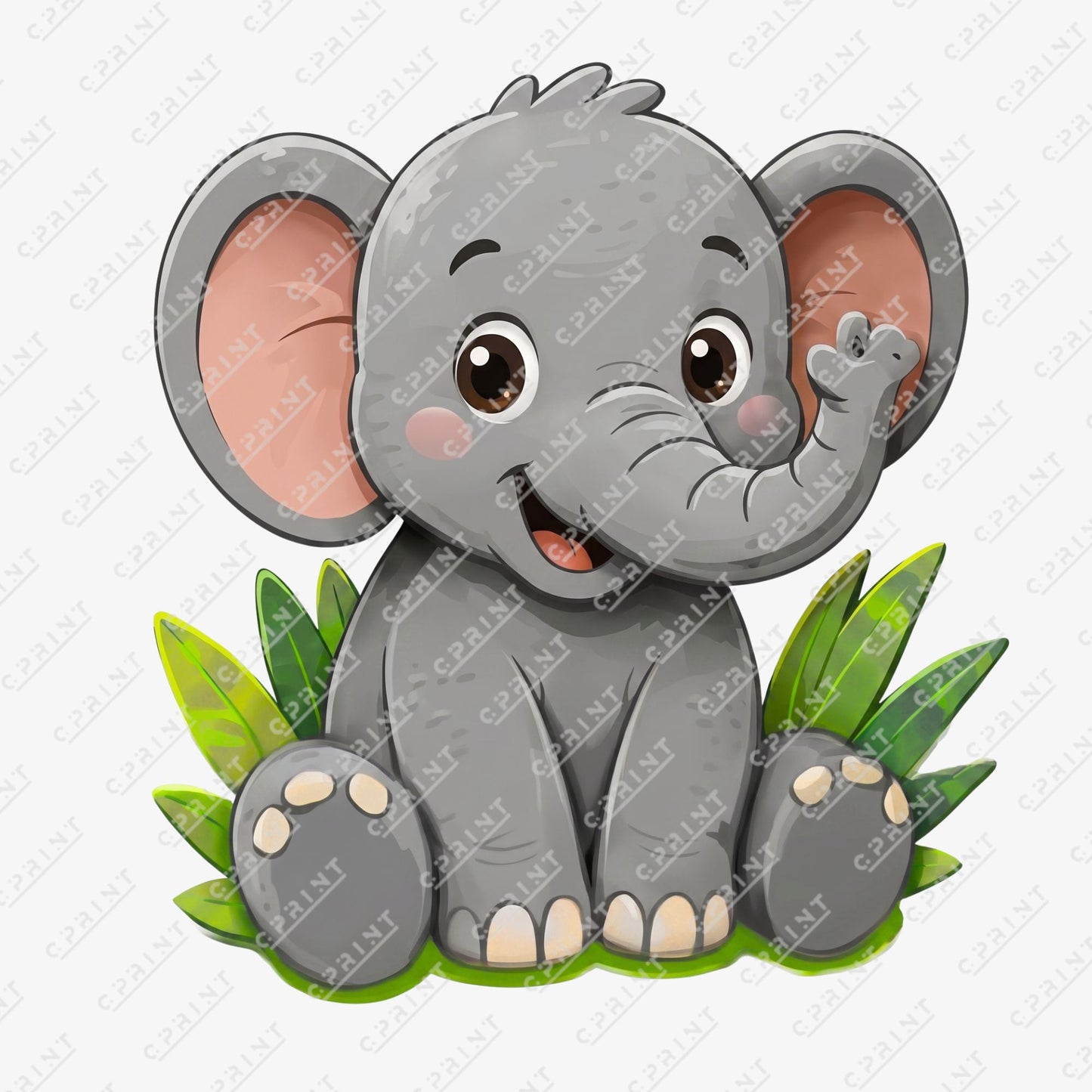 Safari Adventure Elephant Custom Character Cut-Out - C Print USA