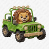 Safari Adventure Leon-Jeep Custom Character Cut-Out - C Print USA