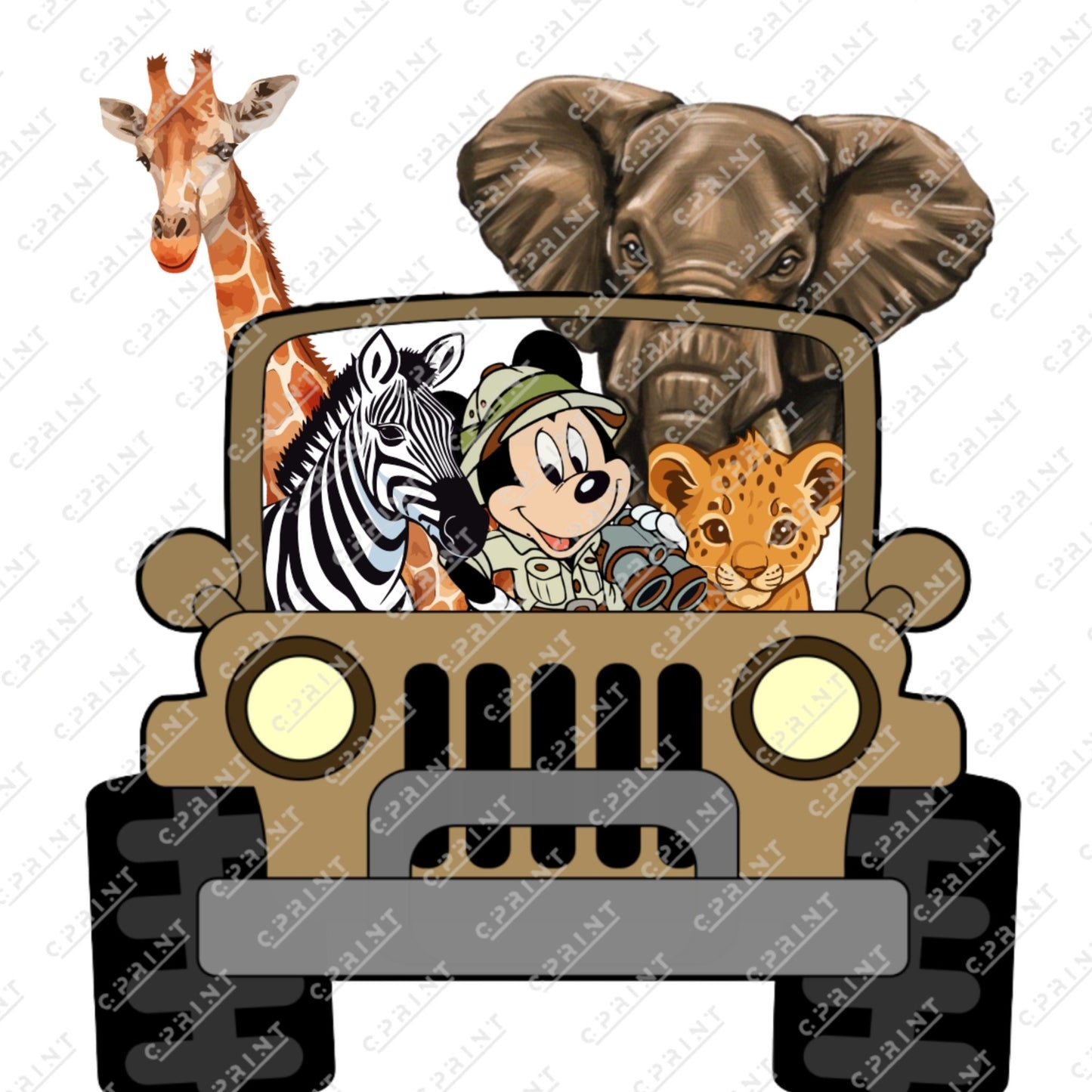 SAFARI MICKEY MOUSE CUT OUT - C Print USA