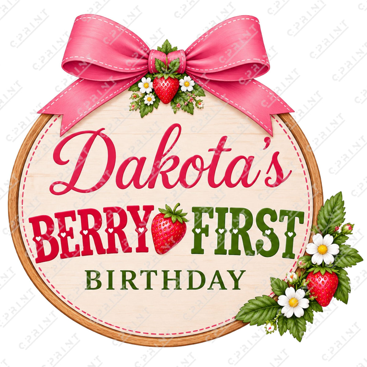 STRAWBERRY SHORTCAKE CUT OUT - C Print USA
