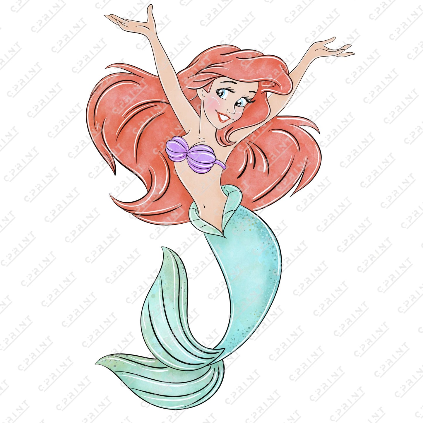 THE LITTLE MERMAID CUT OUT - C Print USA