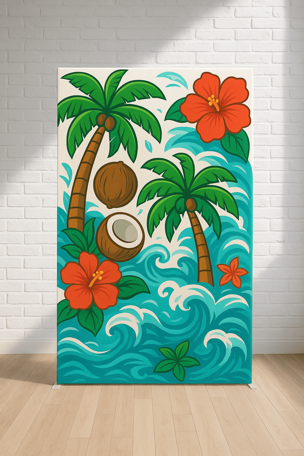 Tropical Coconuts Backdrop by Theme - C Print USA