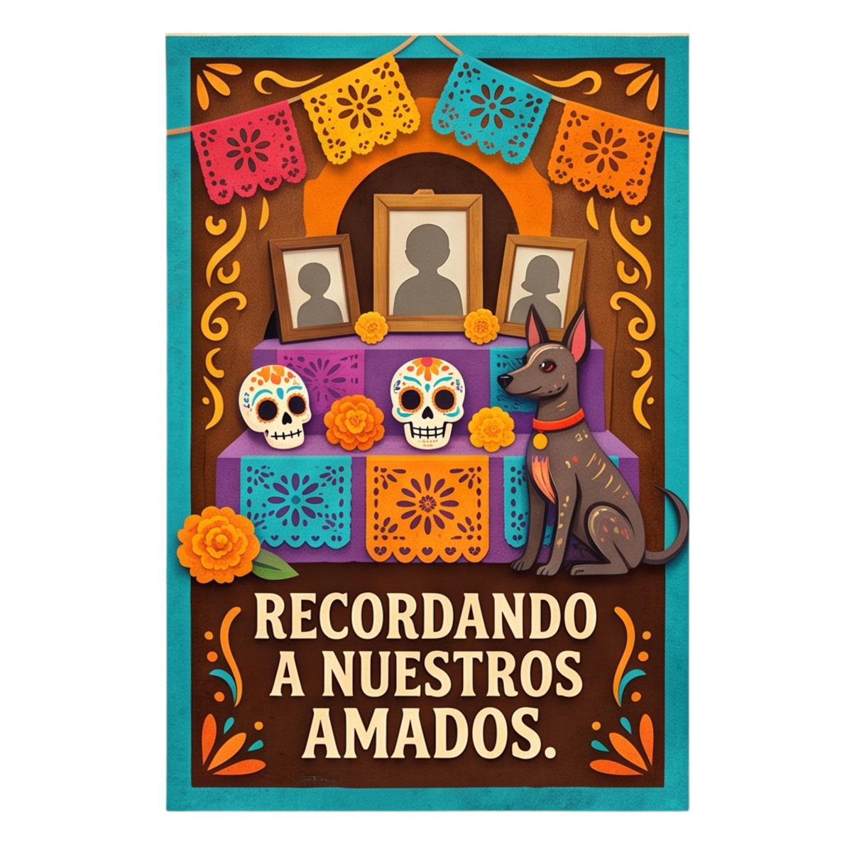 Día de los muertos Backdrop