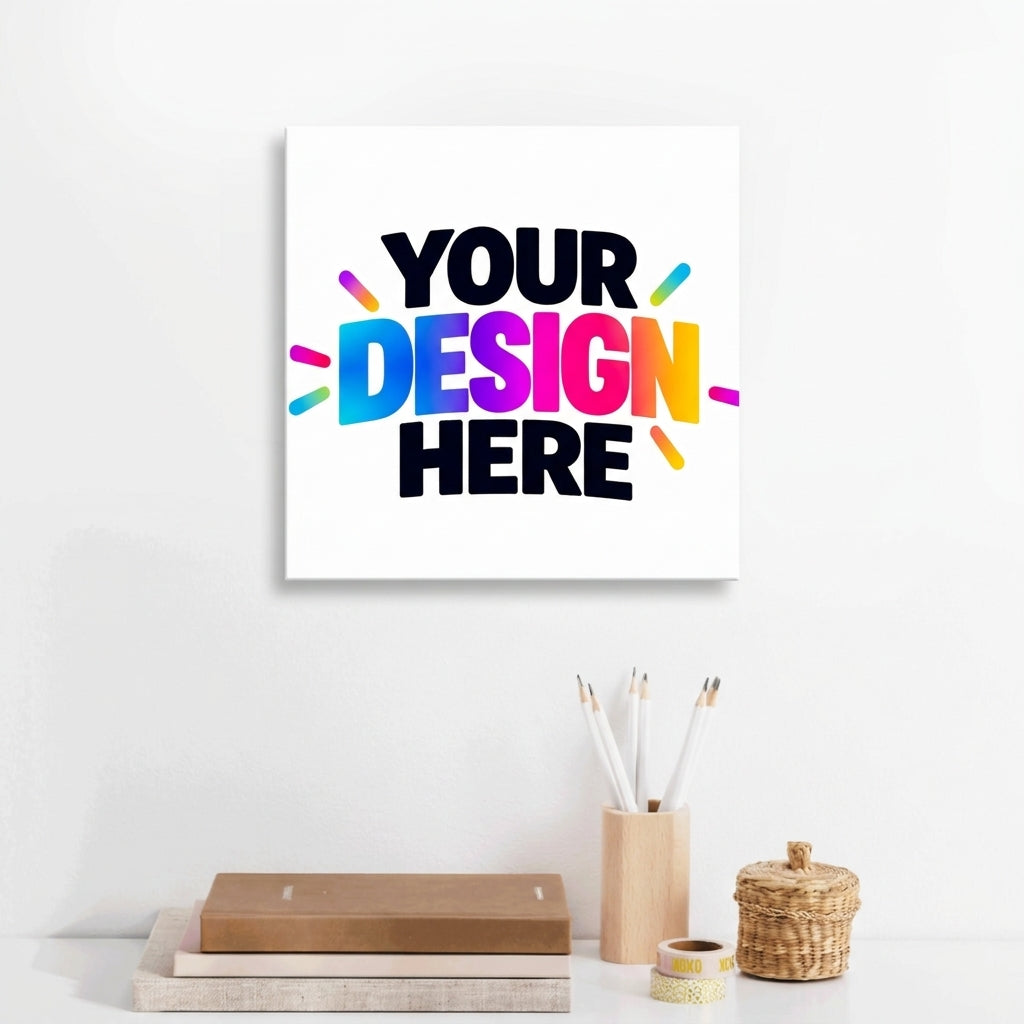 Custom White Canvas Print