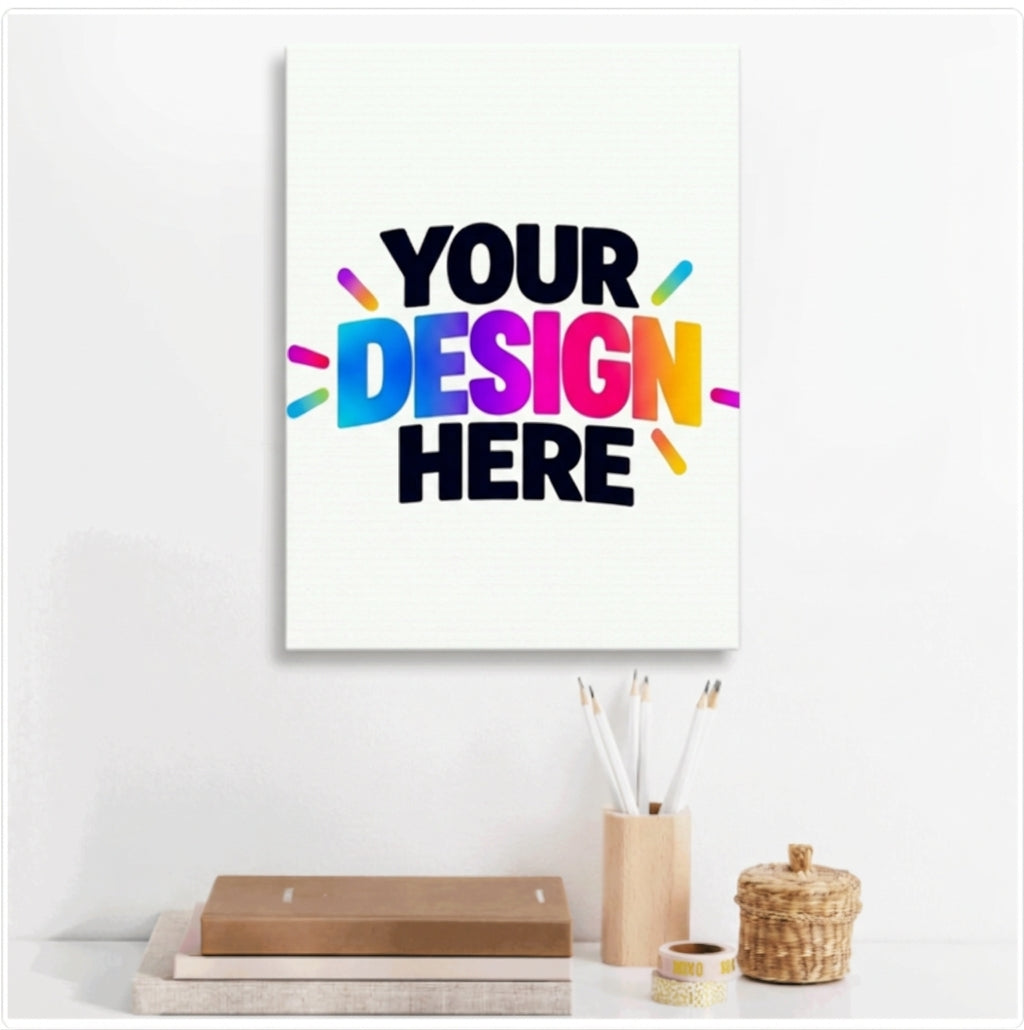 Custom White Canvas Print