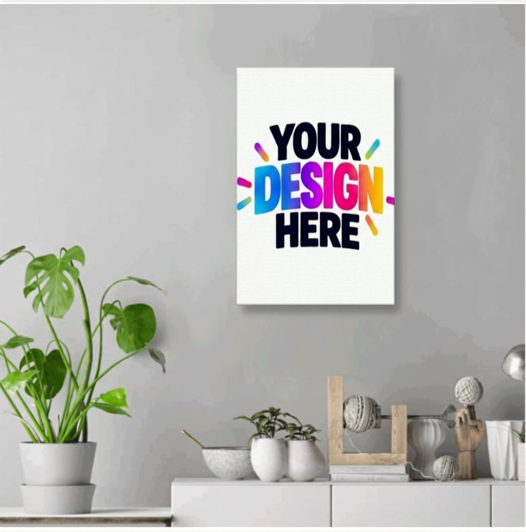 Custom White Canvas Print