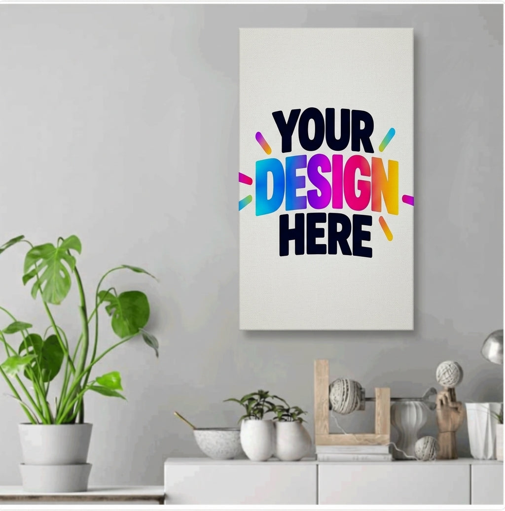 Custom White Canvas Print
