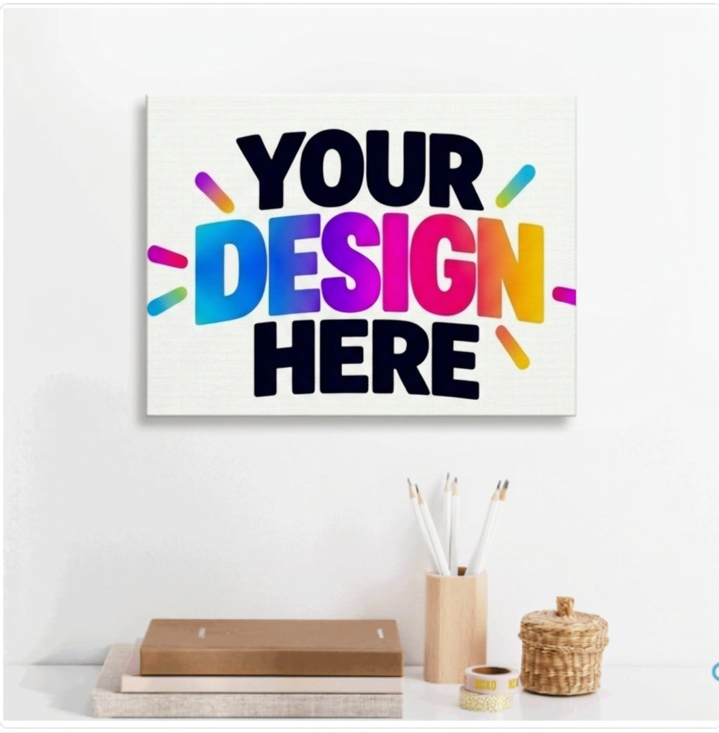 Custom White Canvas Print