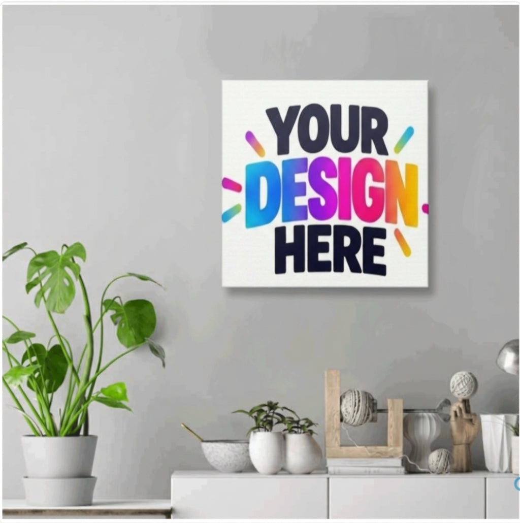 Custom White Canvas Print