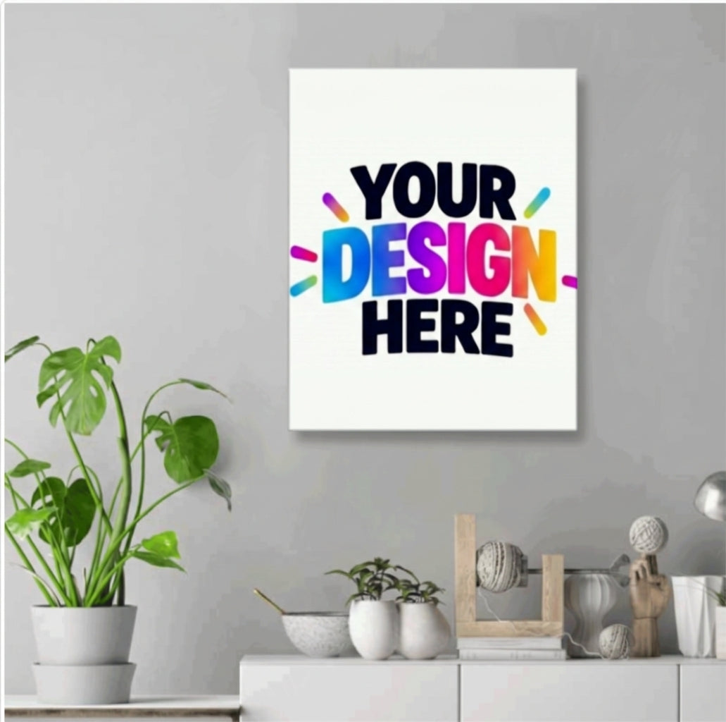 Custom White Canvas Print