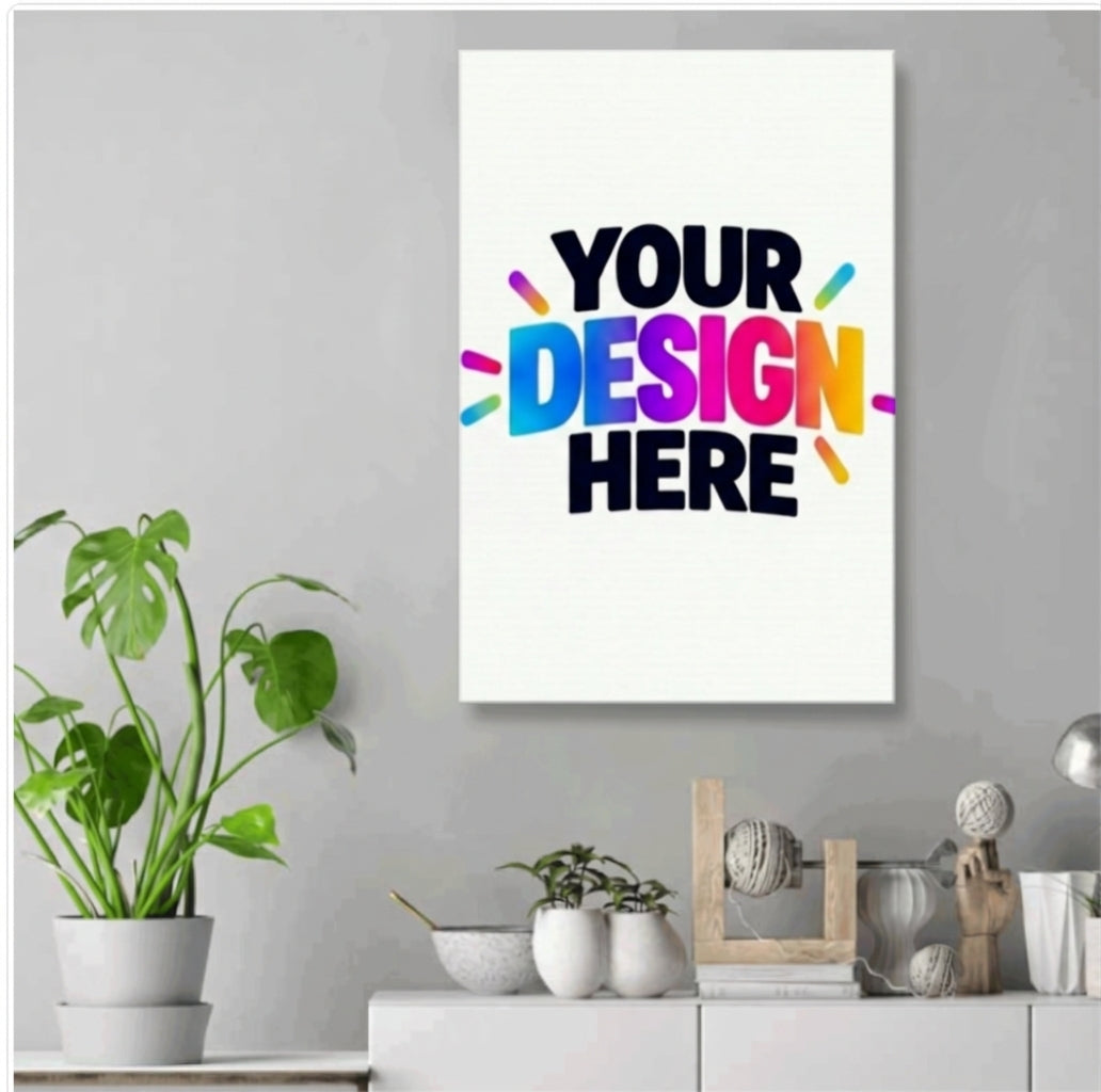 Custom White Canvas Print