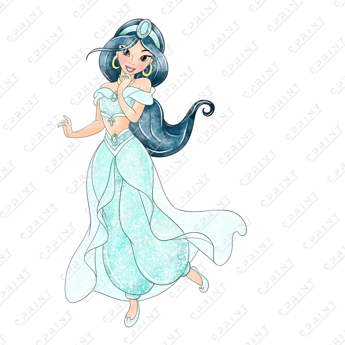 ALADDIN PRINCESS CUT OUT